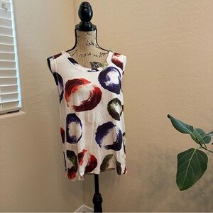 Simply Vera Vera Wang Multicolor Brushstroke Tank Top